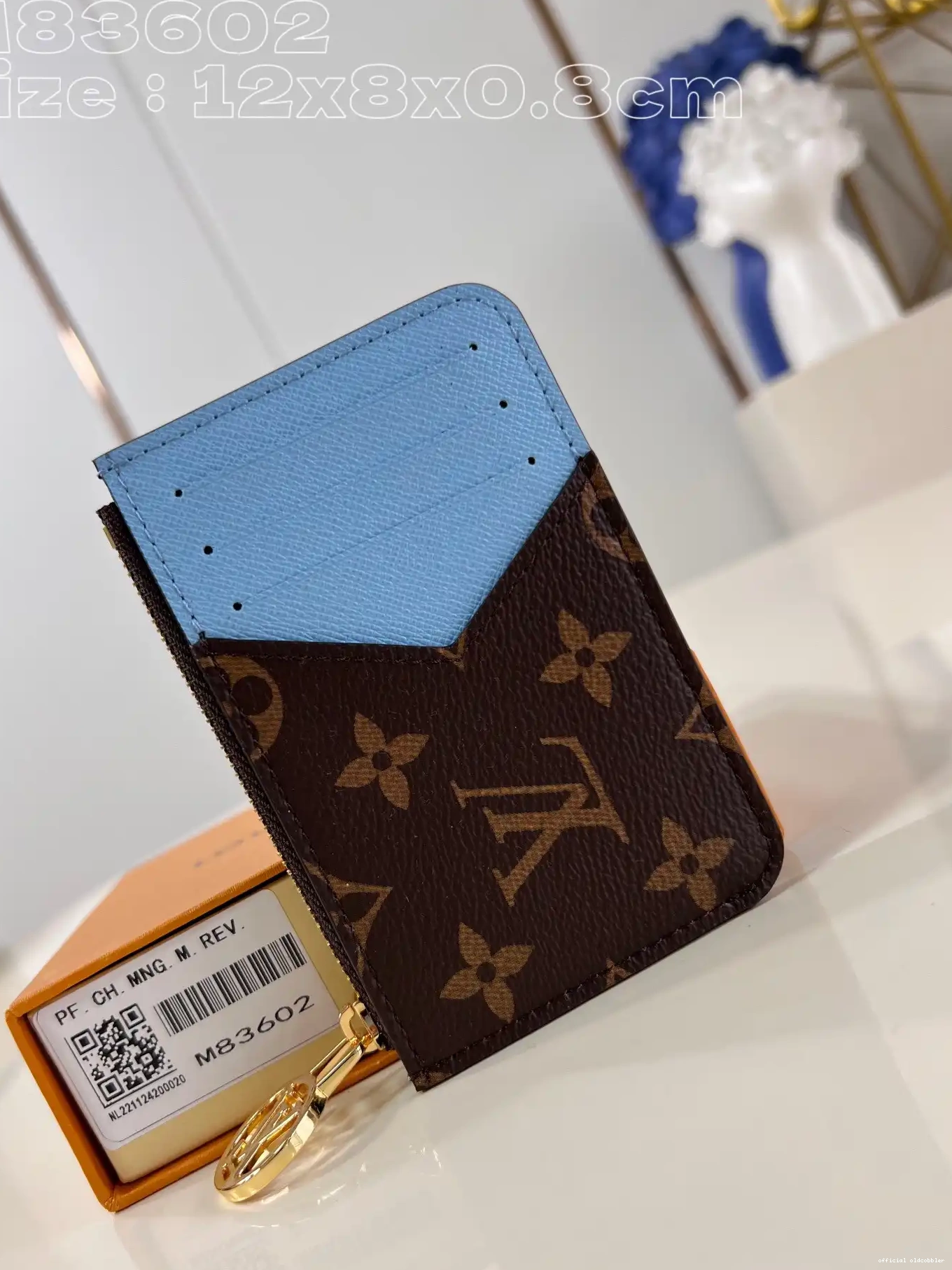 Official oldcobbler LOUIS VUITTON Holder-12*8*0.8cm Romy Card 0522